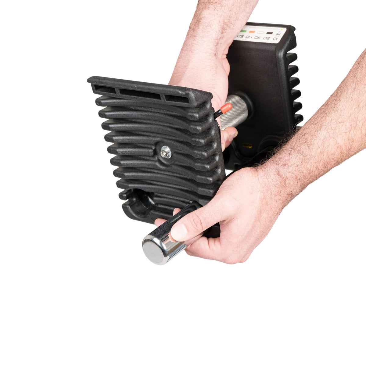 PowerBlock Pro 100 EXP Adjustable Dumbbells Micro Loading.