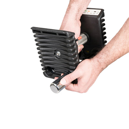 PowerBlock Pro 100 EXP Adjustable Dumbbells Micro Loading.