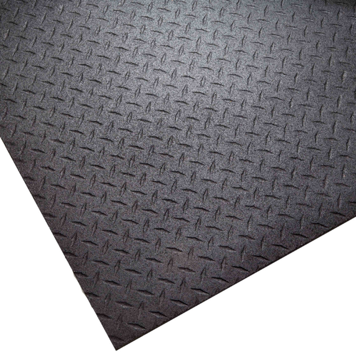 SuperMats 4 x 6 Rubber Gym Mats Made in USA on white background