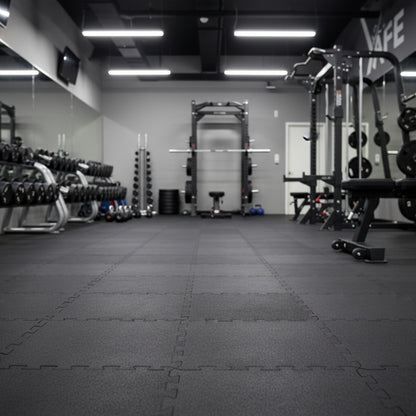 SuperMats SuperLock Flooring in gym