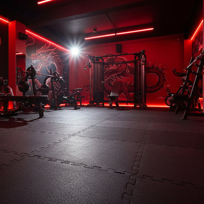 SuperMats SuperLock Flooring in gym